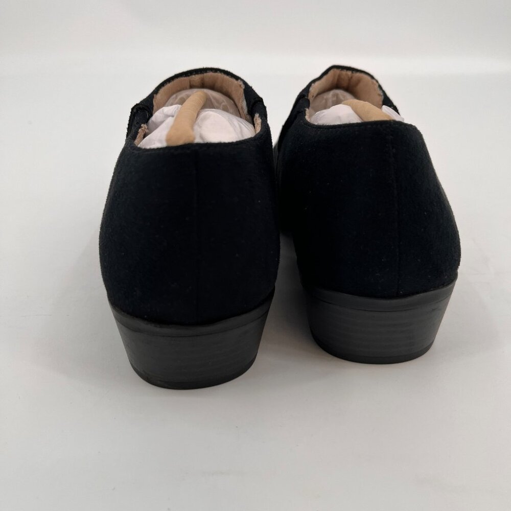 LifeStride Abilene Ankle Bootie Black Size 7M Fabric Upper Block Heel Slip On - Picture 6 of 13